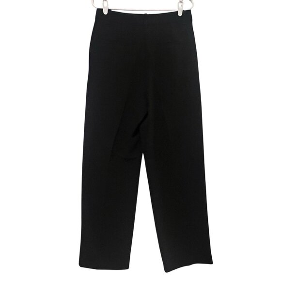 Aritzia Wilfred Women’s Size 10 The Effortless Pant High Rise Wide Leg Black - Picture 1 of 13